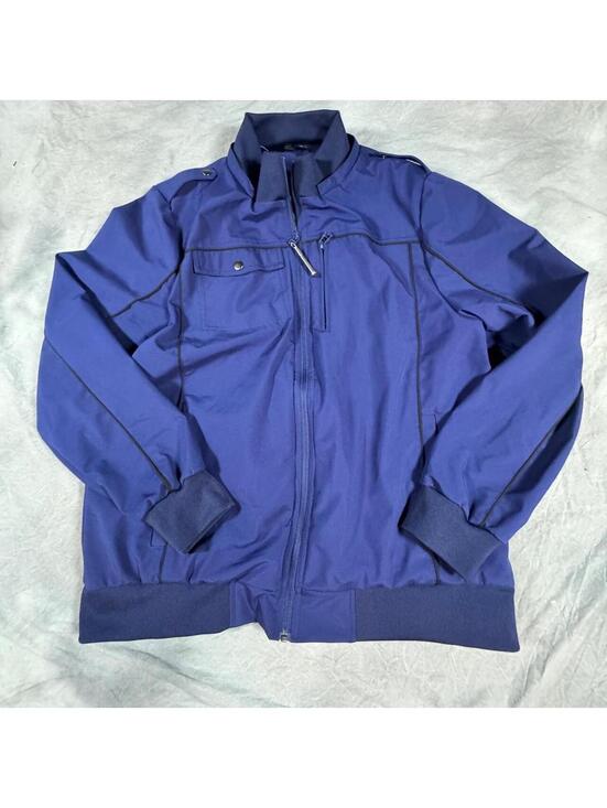 Other - Baubax Men’s Travel Jacket XL Cobalt Multi Pocket Utility Bomber